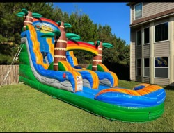 single lane water slide party package